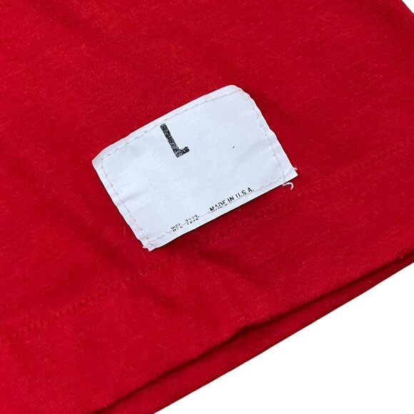 Men’s Vintage CF Committee “Sportswear” t shirt red cotton 1970s - Picture 3 of 7